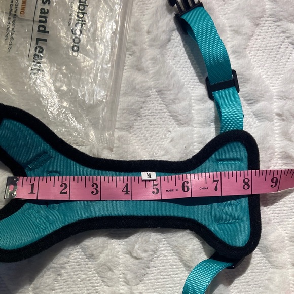 Teal Cat Harness and Leash Set - Picture 4 of 8